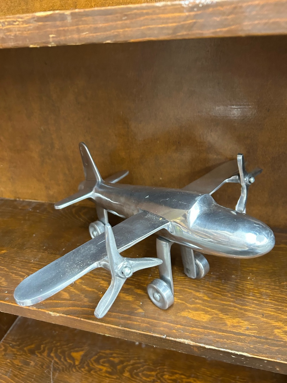 Vintage airplane tabletop sculpture art deco collectible